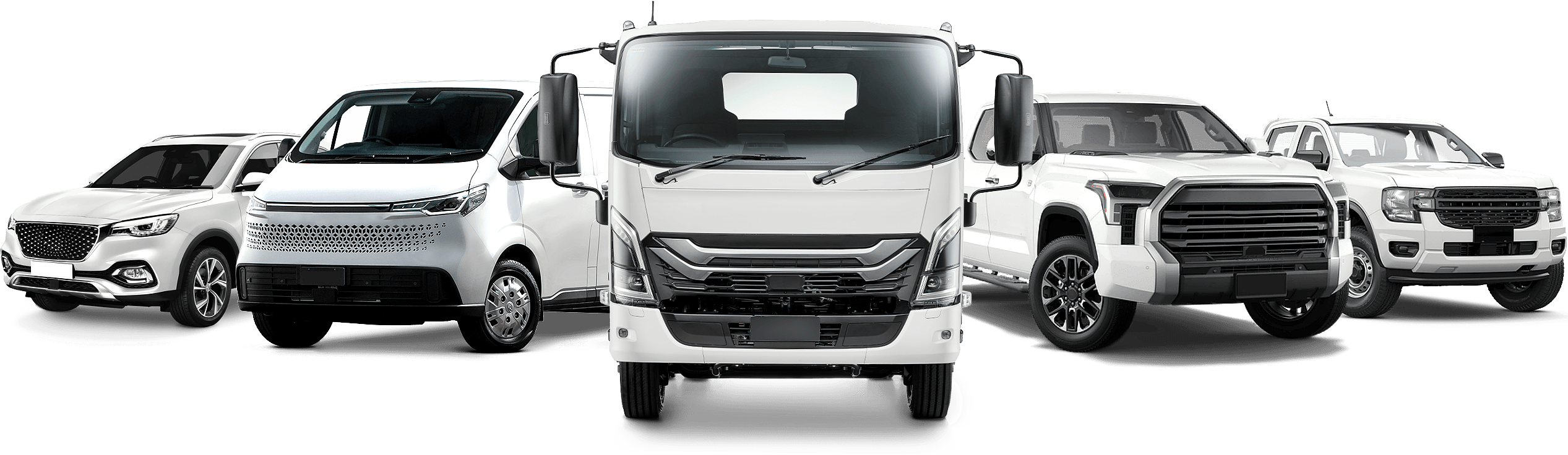 Introducing ANCAP Gradings. A van, light truck and a large ute.