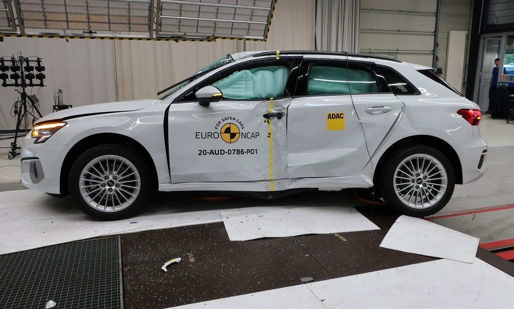 Audi A3 (Jul 2021 – onwards) side impact test at 60km/h