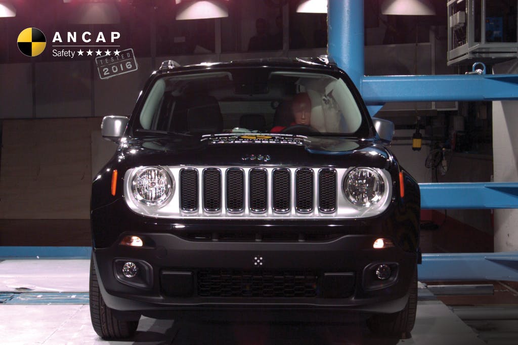 Jeep Renegade (May 2016 – Feb 2020) pole test at 29km/h