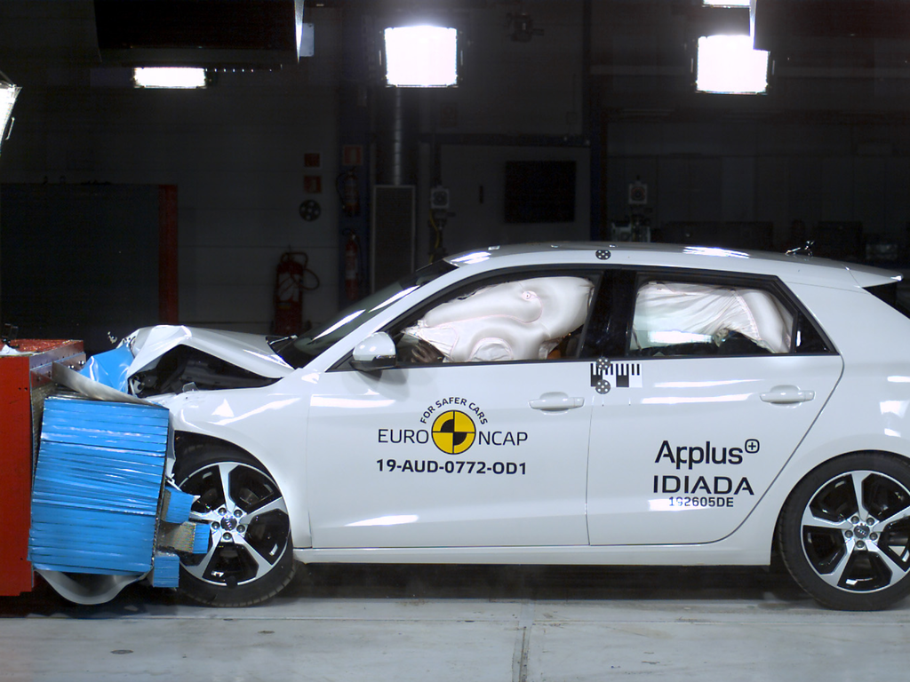 Audi A1 (Nov 2019 – onwards) frontal offset test at 64km/h