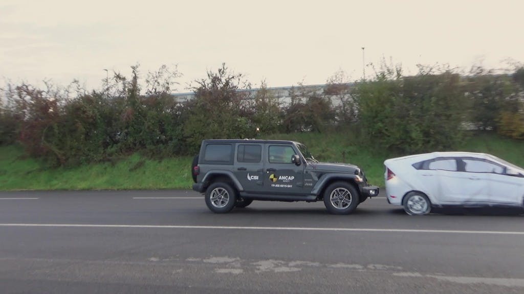 Jeep Wrangler (Nov 2019 – onwards) autonomous emergency braking test
