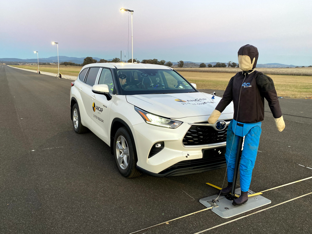 Toyota Kluger / Highlander (Jun 2021 – onwards) autonomous emergency braking performance tests