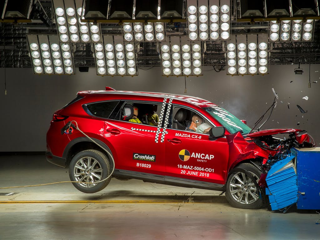 Mazda CX-8 (Jul 2018 – onwards) frontal offset test at 64km/h