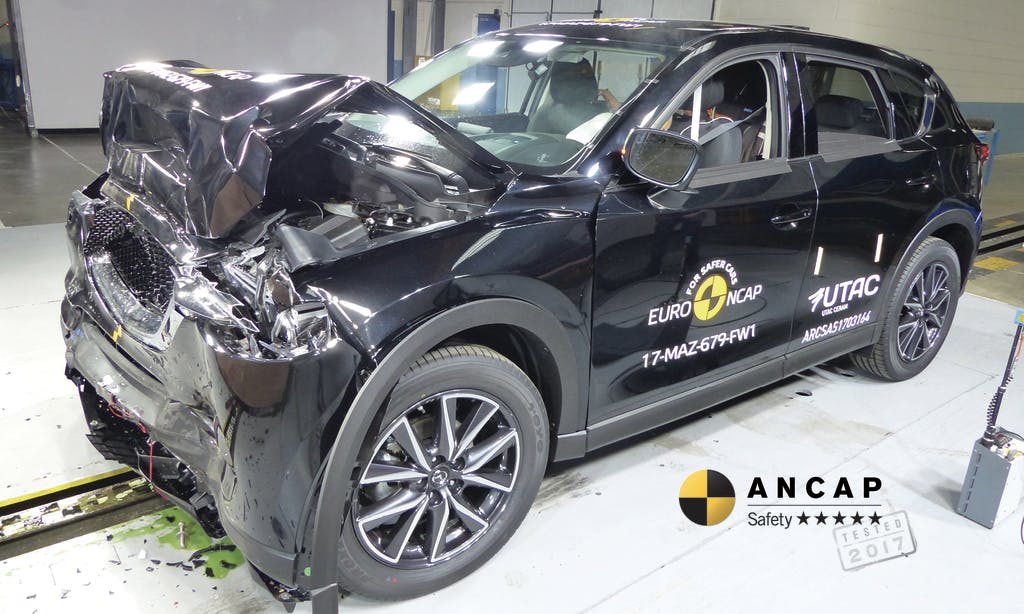 Mazda CX-5 (Apr 2017 – onwards) full width frontal test at 50km/h