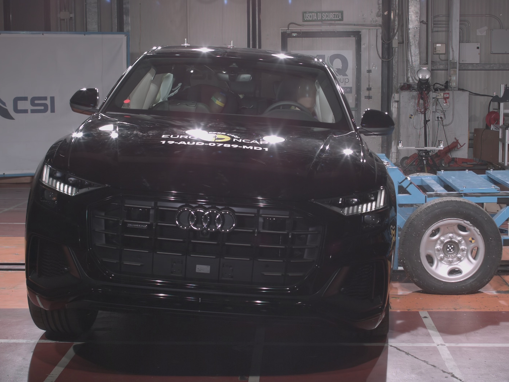 Audi Q8 (Feb 2019 – onwards) side impact test at 50km/h
