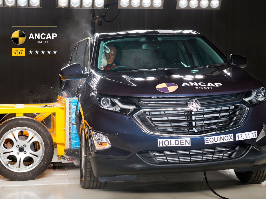 Holden Equinox (Dec 2017 – Sept 2020) side impact test at 50km/h