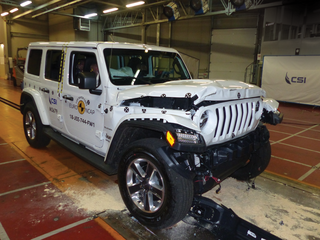 Jeep Wrangler (Apr 2019 – onwards) full width frontal test at 50km/h