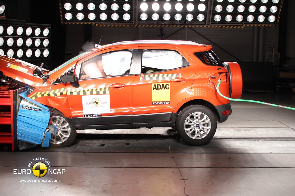 Ford EcoSport (Dec 2017 – 2020) frontal offset test at 64km/h