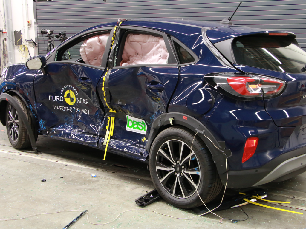 Ford Puma (Sep 2020 – onwards) side impact test at 50km/h