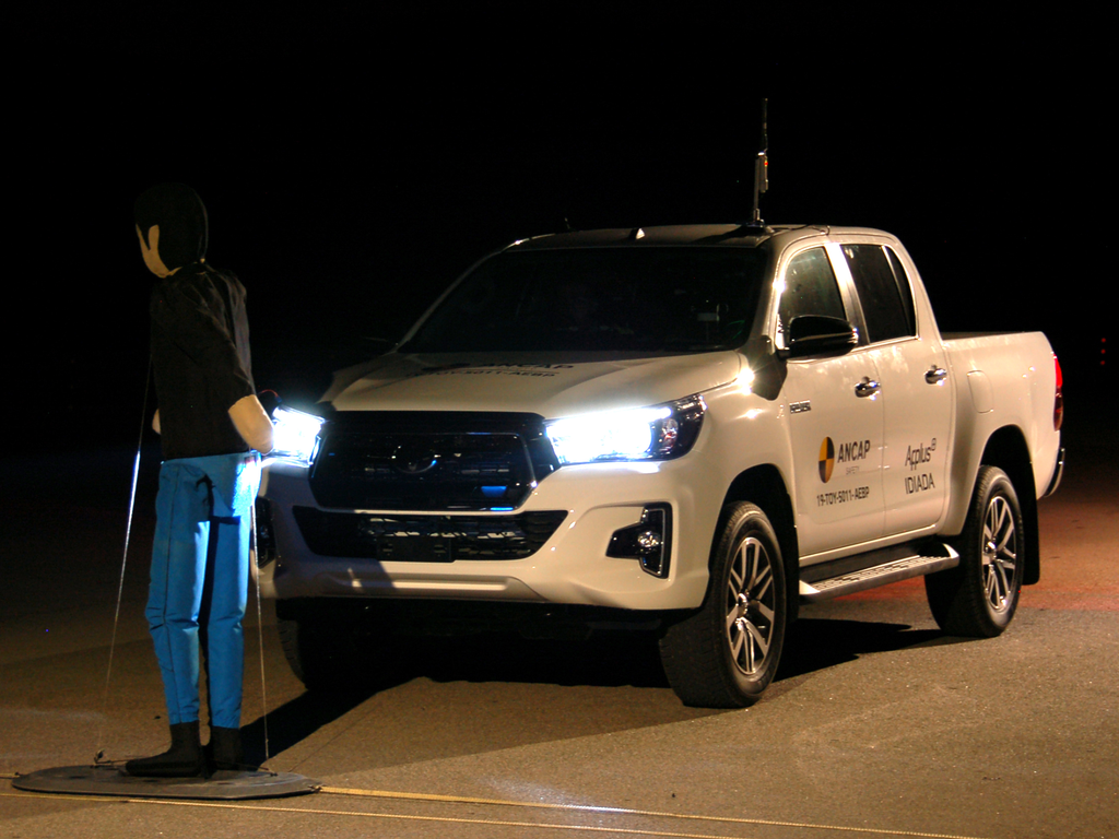 Toyota Hilux (Jul 2019 – onwards) autonomous emergency braking test