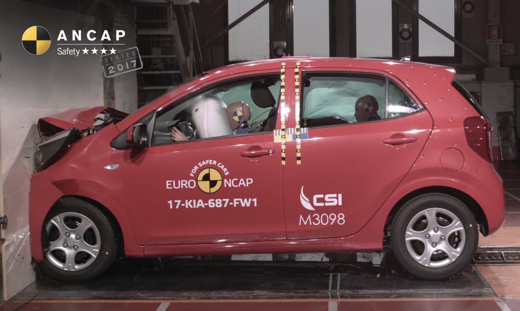 Kia Picanto (May 2017 – onwards) frontal offset test at 64km/h