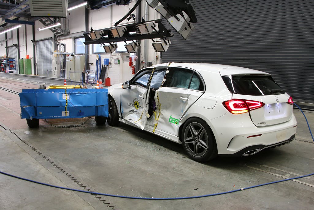 Mercedes-Benz A-Class (Aug 2018 – onwards) side impact test at 50km/h