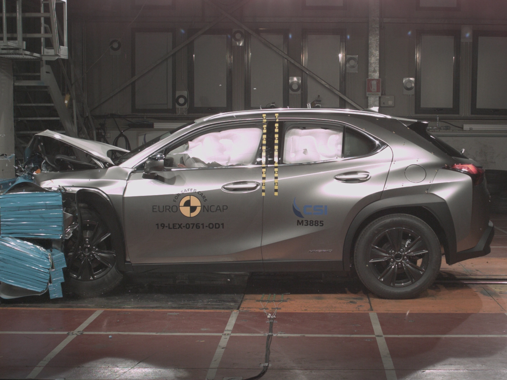 Lexus UX (Nov 2018 – onwards) frontal offset test at 64km/h