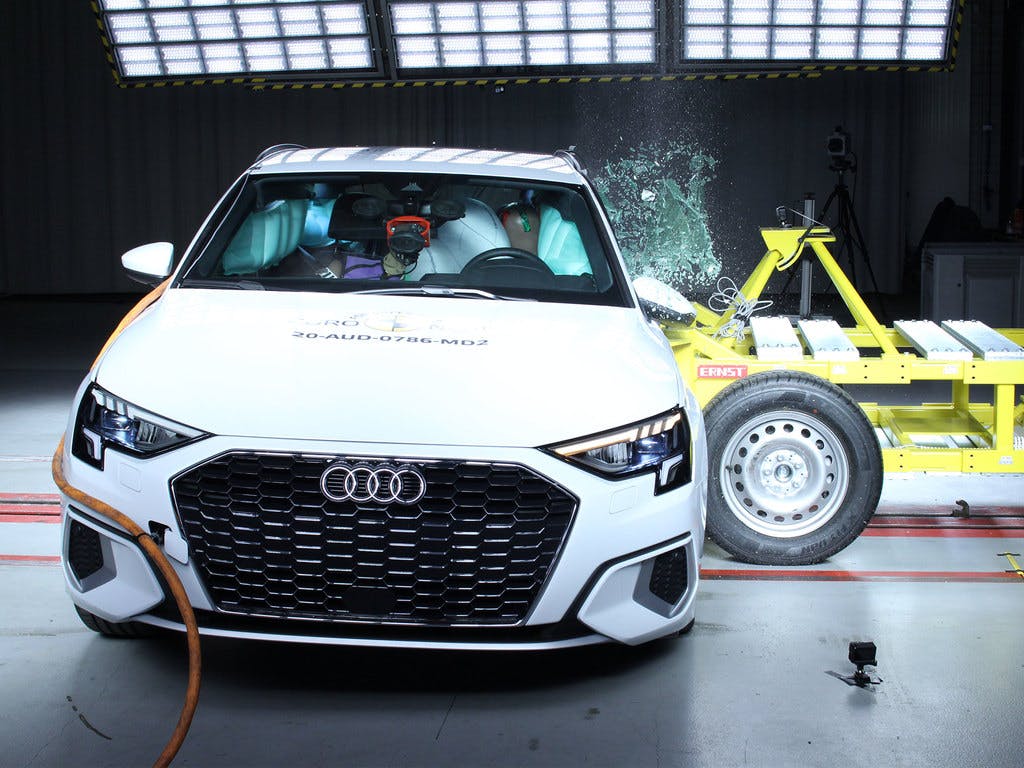Audi A3 (Jul 2021 – onwards) side impact test at 60km/h